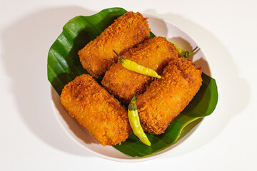 four traditional fried snacks called 