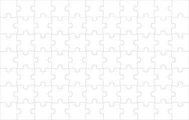 Grille de puzzles - modèle vierge. Le fond en mosaïque pour le jeu de réflexion. Jeu avec des détails. Illustration vectorielle.