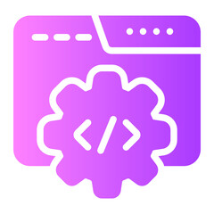 web development gradient icon