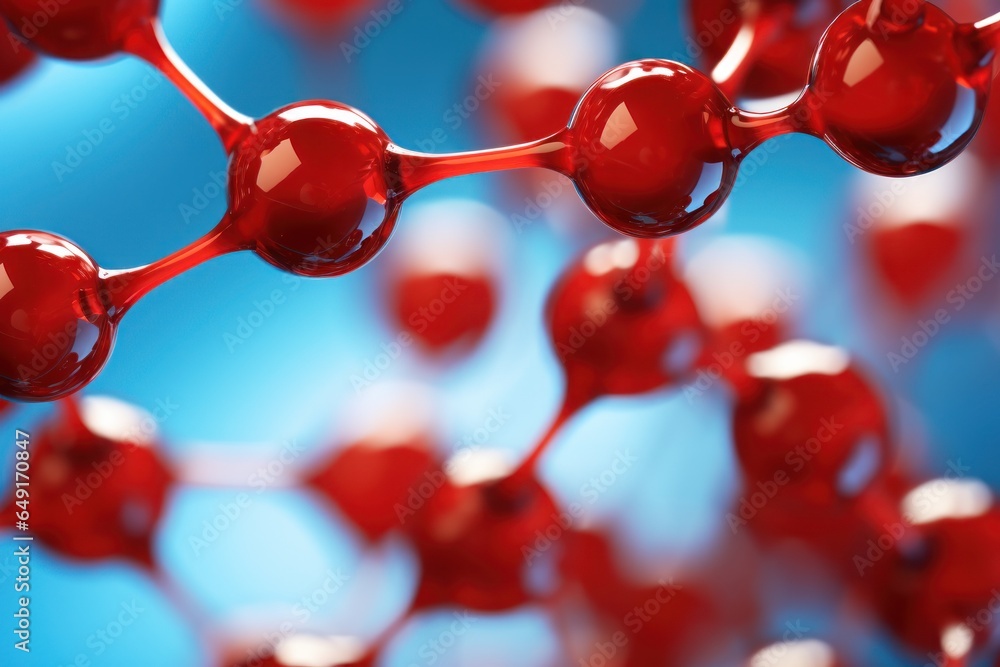 Poster A close-up view of a bunch of red spheres. This image can be used to add a pop of color to any design or to symbolize unity and harmony.