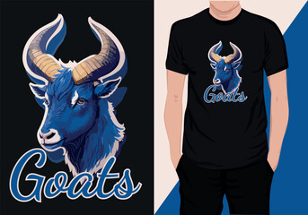goat t Shirt design, Goat  vector  typography