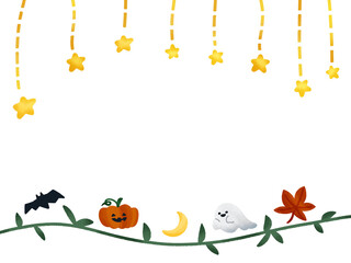 ハロウィン　キラキラ　フレーム