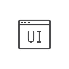 User Interface line icon