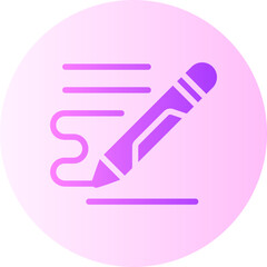 writing gradient icon