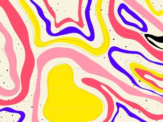 Wavy abstract colorful background, vector