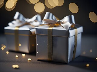 Capture the essence of purity and celebration with these ethereal white gift boxes, ideal for conveying sentiments of love and joy