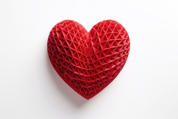 Fototapeta na wymiar red heart on a white background