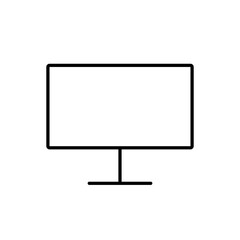 Monitor or Screen Icon. Monitor or Screen vector illustration symbol.