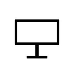 Monitor or Screen Icon. Monitor or Screen vector illustration symbol.