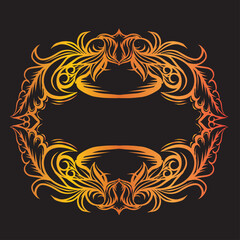 Decorative vintage set of thin calligraphic elements: 
borders, frames, dividers, ornaments, page decoration.
Combinations for retro design, greeting cards,
islamic vintage ornament