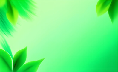 Fototapeta na wymiar Abstract green foliage bokeh backdrop