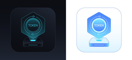 Token exchange platform. Swap service for tokens, virtual coins and NFT. Cryptocurrency conversion, online crypto platform for token swap, altcoin convert and crypto trade. Vector illustration set