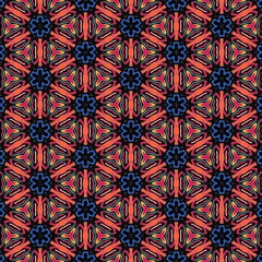 Flower abstract seamless pattern