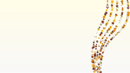 Realistic Background with Confetti of Glitter Star Particles. Sparkle Lights Texture. Celebration pattern. Light Spots. Star Dust. Christmass Design. Explosion of Confetti. Design for Advertisement.