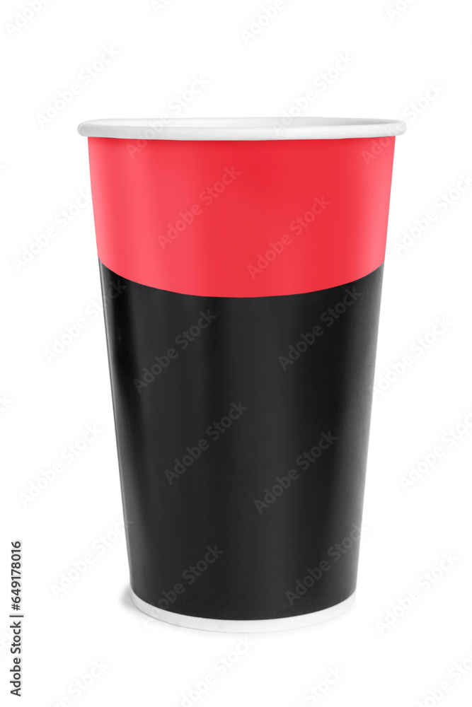 Wall mural Paper cup isolated