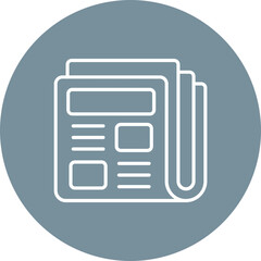 Fototapeta premium Newspaper Icon