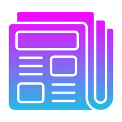 Fototapeta premium Newspaper Icon