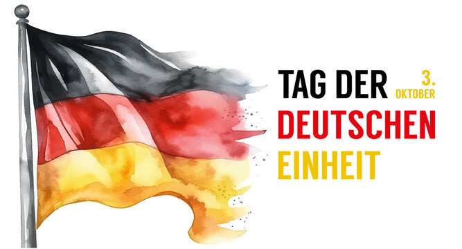 German independence day german unity day german republic day tag der deutschen einheit. Banner design German independence day Germany unity. October 3rd