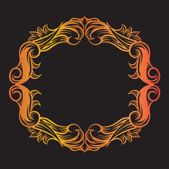 Decorative vintage set of thin calligraphic elements: 
borders, frames, dividers, ornaments, page decoration.
Combinations for retro design, greeting cards,
islamic vintage ornament