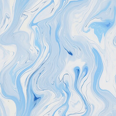Marble texture light blue and white tiles, AI Generated