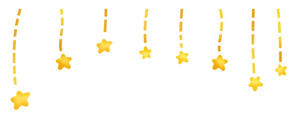 星のパーツ　キラキラ