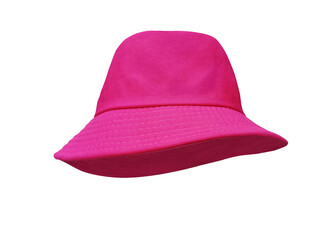 Pink bucket hat isolated PNG transparent