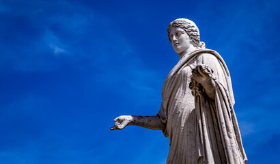 Satue in Chateau de Compiegne, Oise, France