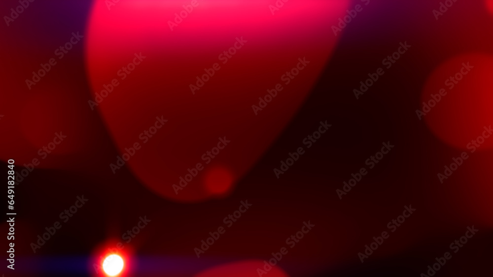 Poster red smooth amorphic drops with particles - dark bokeh background - abstract 3d rendering