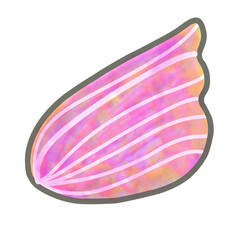 Bird wing pink and white chocolate