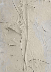 paper on wall overlay effect, grunge folded halftone shapes and texture, retro and stained effect
