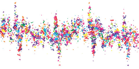 Concept of school background. Colorful childish