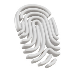 fingerprint 3D icon
