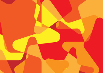 Abstract yellow line red layer geometric random decoration background