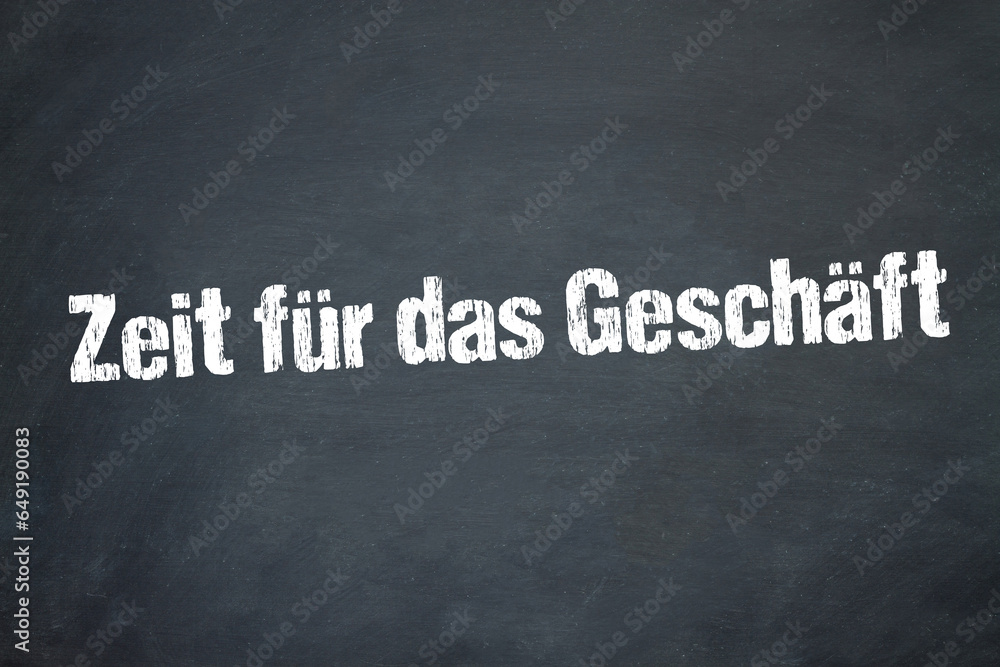 Sticker zeit für das geschäft