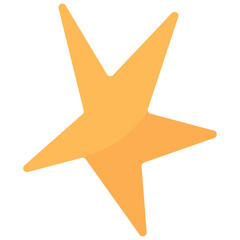 Hand-Drawn Star Element. Vector Icon