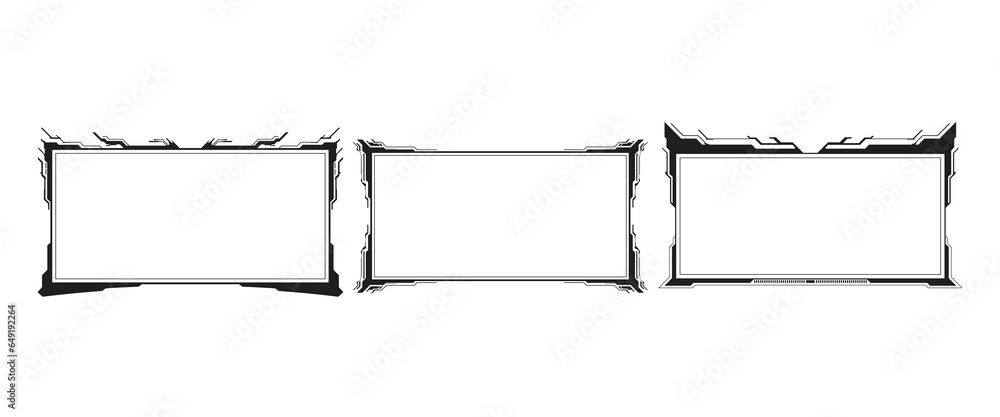 Poster abstract hud ui gui future futuristic screen system virtual design.