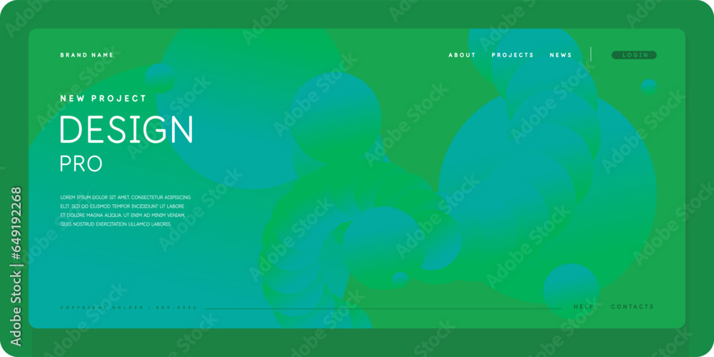 Poster a template to use in your design. a composition of geometric shapes. graphic elements for design and