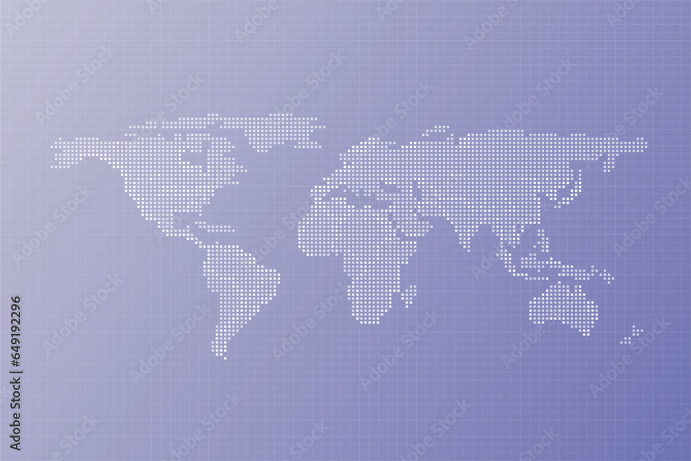 Poster digital vector colorful background with world map, information world, cyber security, digital binary