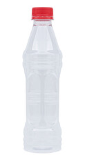 Translucent plastic drinking water bottle