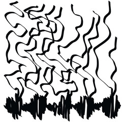 imitation of plants with long branches