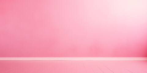 Obraz premium Plane Pink background of a wall in the room. Cancer awareness month.