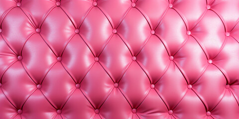 Pink tufted background. Pink leather background concept. 