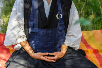 Zen sesshin (retreat) in Morocco. Zazen (meditation)