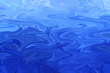 Blue and white tones, wavy lines evoking liquid. Background. 
