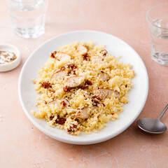 Couscous with chicken and sun dried tomatoes
