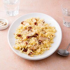 Couscous with chicken and sun dried tomatoes