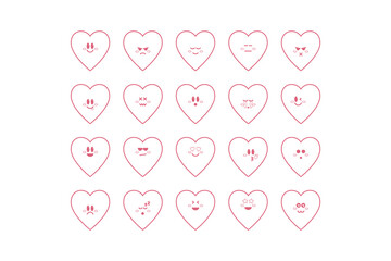 Love Emoticon Doodle Illustration