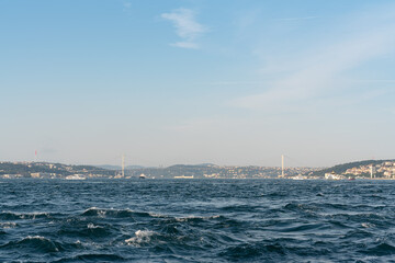 Bridge over the Straits of Bosphorus in Istanbul