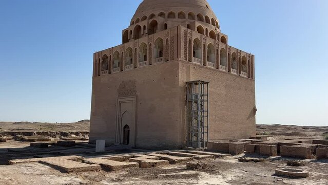 Mausoleum of a ruler of the Seljuq empire - Sultan Sanjar in Merv, Turkmenistan.