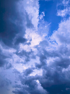 blue sky with clouds